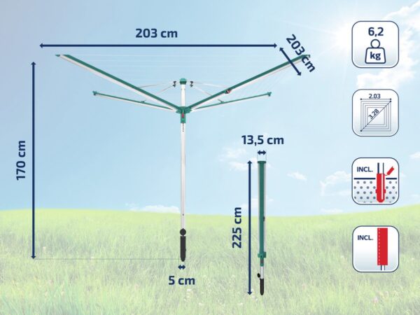 Pesukarussell Linomatic 500 Deluxe kattega