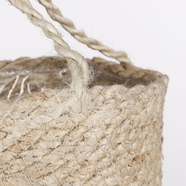 Lillepott Atlantic Ø16x h16cm rippuv, kile sisuga, kreem