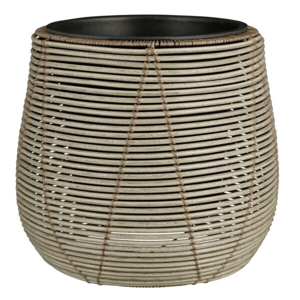 Lillepott punutud Cancun Ø45x h40cm helehall