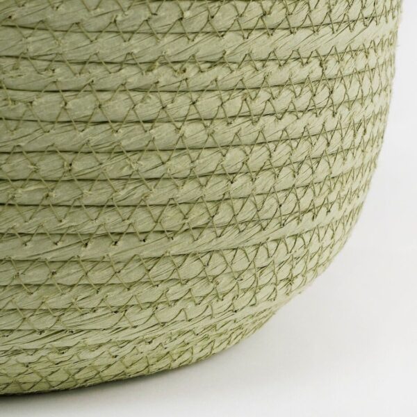 Punutud lillepott Jorck Ø22x h19cm kile sisu, roheline