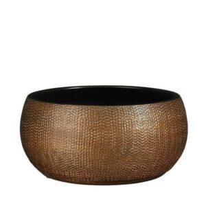 Lillepott Porto Ø27x h13cm pruun metallik