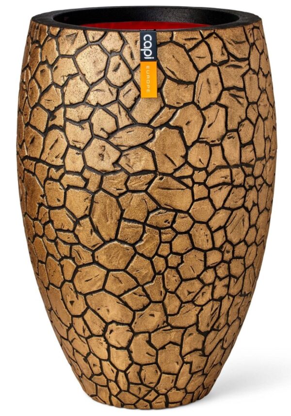 Lillepott Clay NL deluxe Ø50x h72cm kuldne