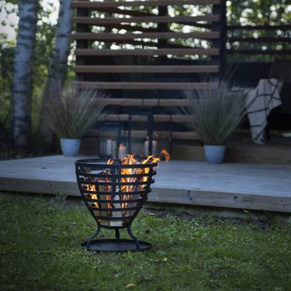 Lõkkealus Fresno must Ø43x h45cm