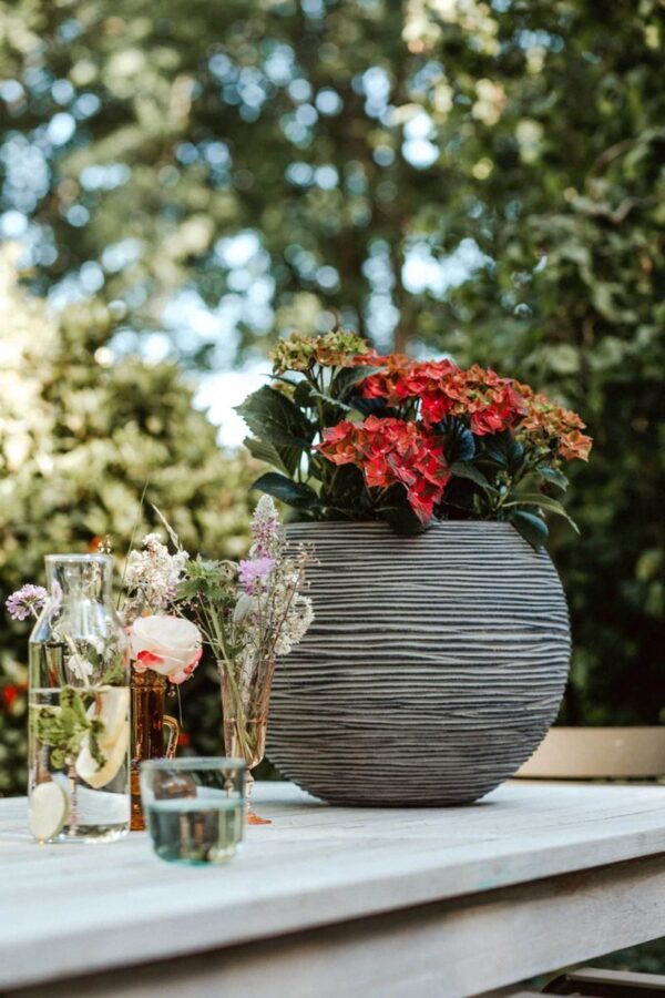 Lillepott Rib NL Ø62x h48cm kuldne