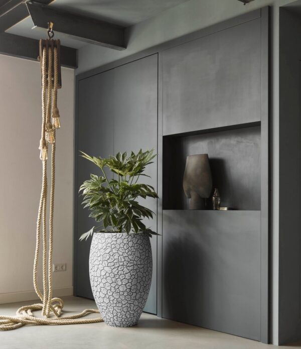 Lillepott Clay NL deluxe Ø50x h72cm kuldne