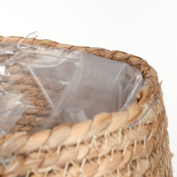 Punutud lillepott Jorck Ø22x h19cm kile sisu, helepruun