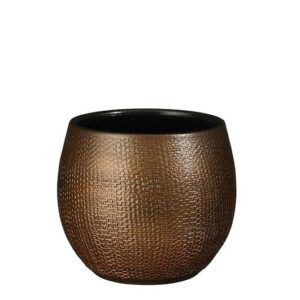 Lillepott Porto Ø14x h14cm pruun metallik