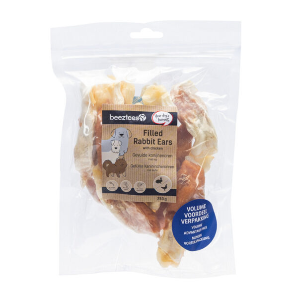 Kuivatatud küülikukõrvad kanalihaga 250g