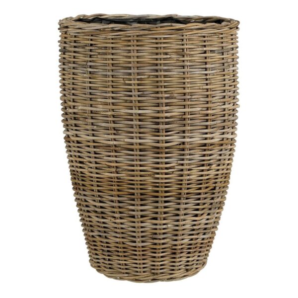 Punutud korv Marcia Ø48x h70cm plast sisu, hall