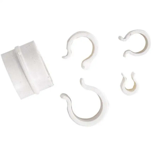 Kinnitusklambrid valge Ø8mm 30tk/pk