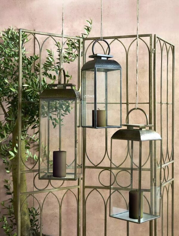 Latern Kavita 16x h39cm pronks
