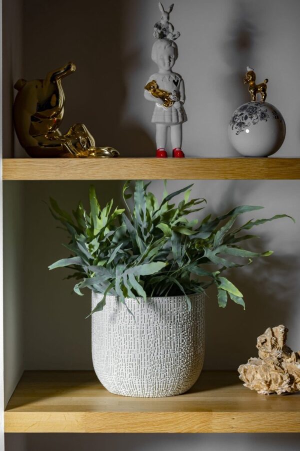 Lillepott Skin Ø17x h15cm beež