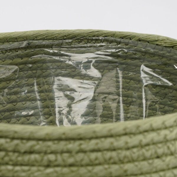 Punutud lillepott Jorck Ø18x h15cm kile sisu, roheline