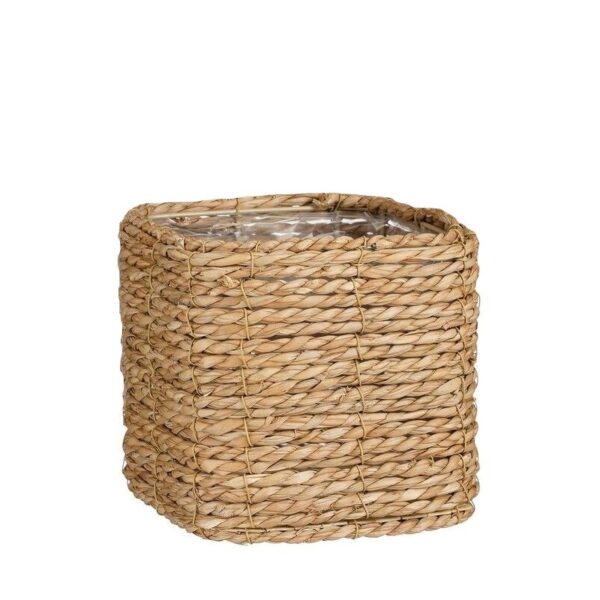 Punutud korv Belmond 17x17x h16cm kile siuga, pruun