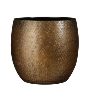 Lillepott Porto Ø26,5x h27cm pruun metallik