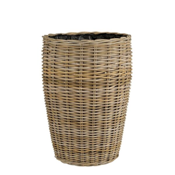 Punutud korv Marcia Ø42x h60cm plast sisu, hall