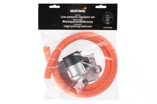 Gaasiregulaator Mustang kiirliitmikuga Ø10mm, 1,2m