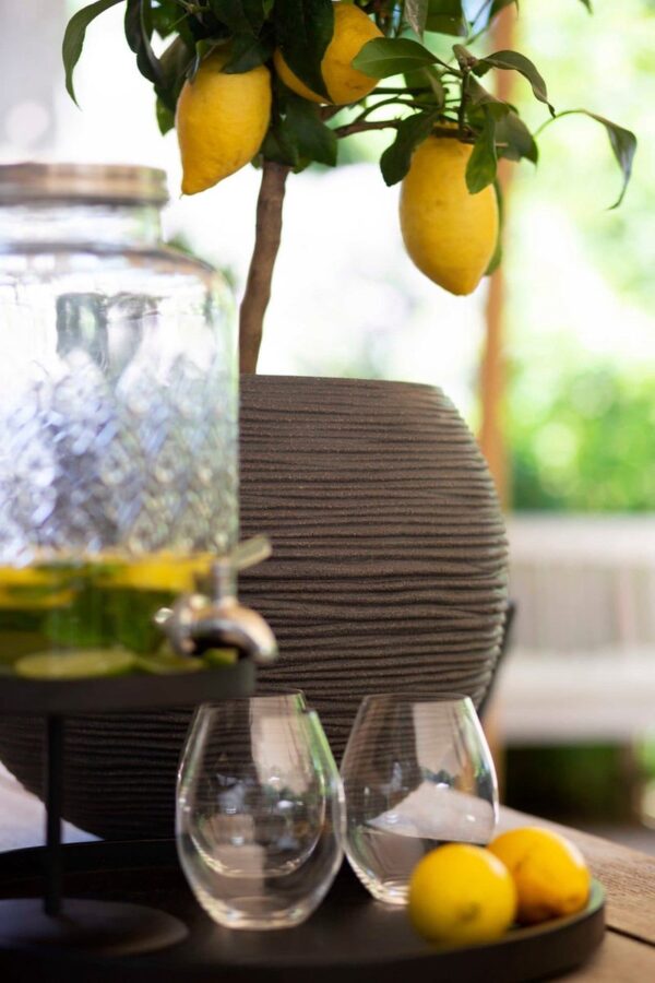 Lillepott Rib NL Ø62x h48cm kuldne