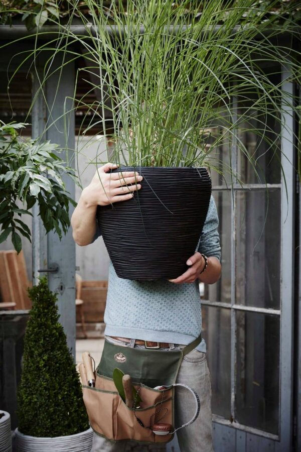 Lillepott Rib NL Ø42x h38cm kuldne