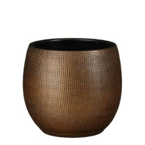 Lillepott Porto Ø17x h17cm pruun metallik