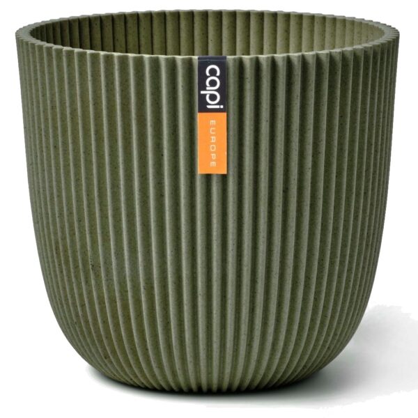 Lillepott Groove Ø21,5x h20cm roheline