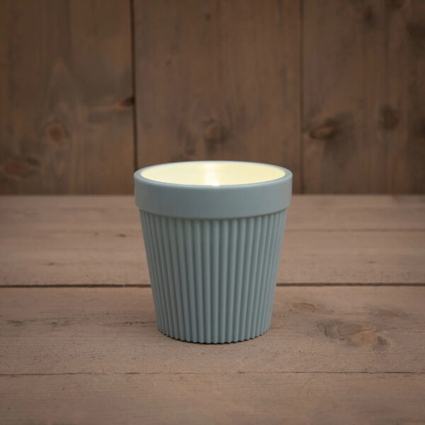 Led küünal potis 3D sinine IP44 Ø11x h11cm