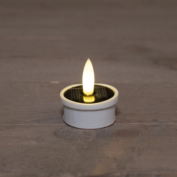 Solar teeküünal 3D 3tk/pk valge IP44 3,7x h2,3cm