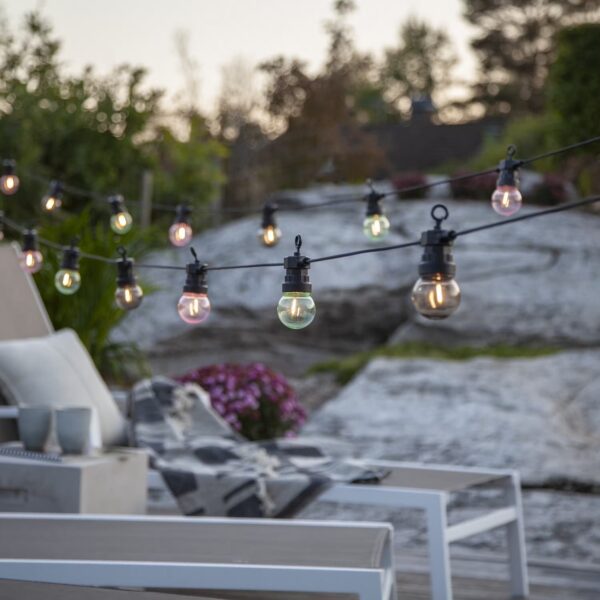 Valguskett Small värviline 20LED soe valge IP44 85,5m