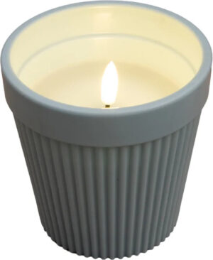 Led küünal potis 3D sinine IP44 Ø11x h11cm