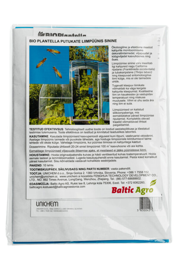 Putukate liimipüünis 10tk/pk, sinine