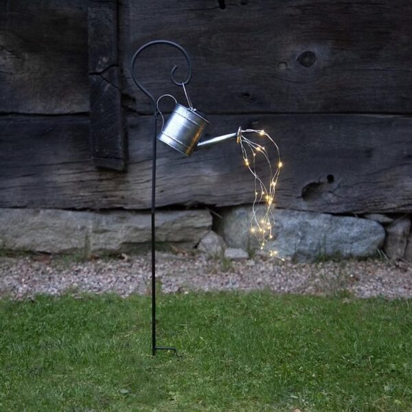 Solarvalgusti kastekann LED must 10x24x h80cm