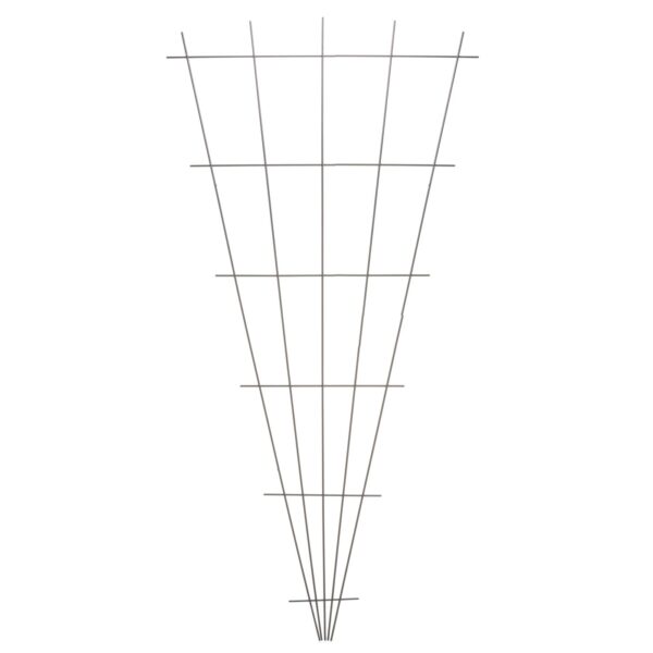 Võresein Nature metallist V-kuju hall h145x5-75cm