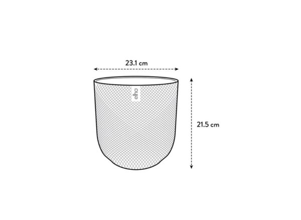 Lillepott Jazz Ø23x h21cm must