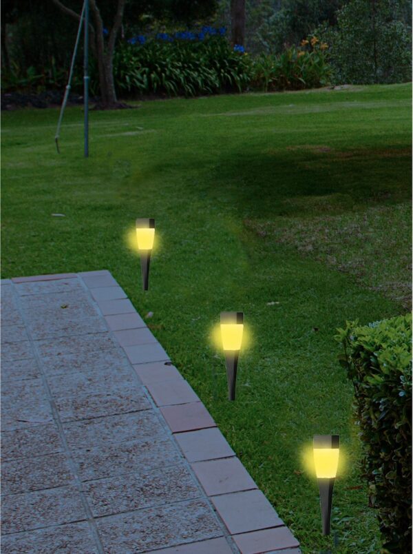 Solarvalgusti must 4,8x4,8x h27,5cm soe valge