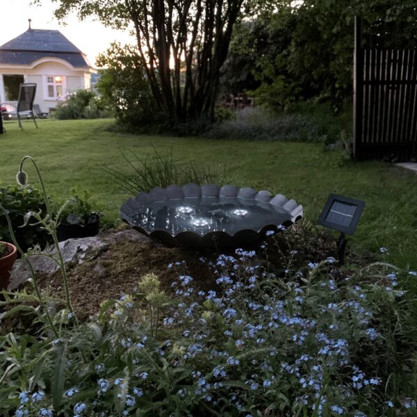 Solarvalgusti vette 6LED must 10x600x h7cm