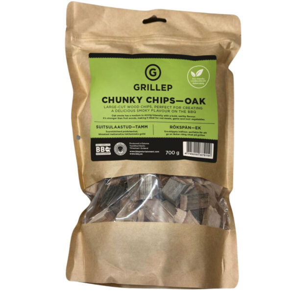Tammepuidust suitsulaastud Grillep 700g