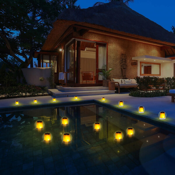 Solarvalgusti läbipaistev Ø7,6x h7,6cm