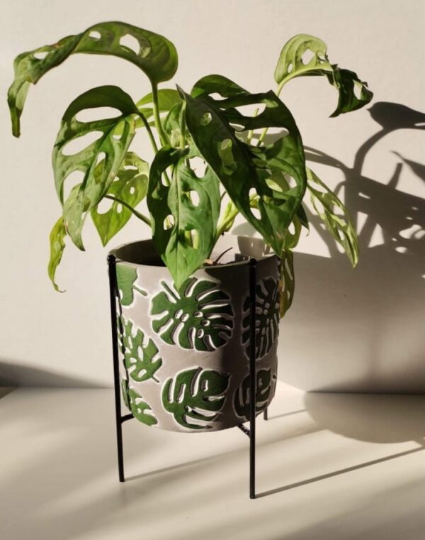 Taimealus Ø15x h19cm valge