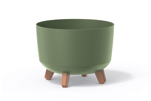 Lillepott Gracia jalgadel Ø29x h22cm roheline