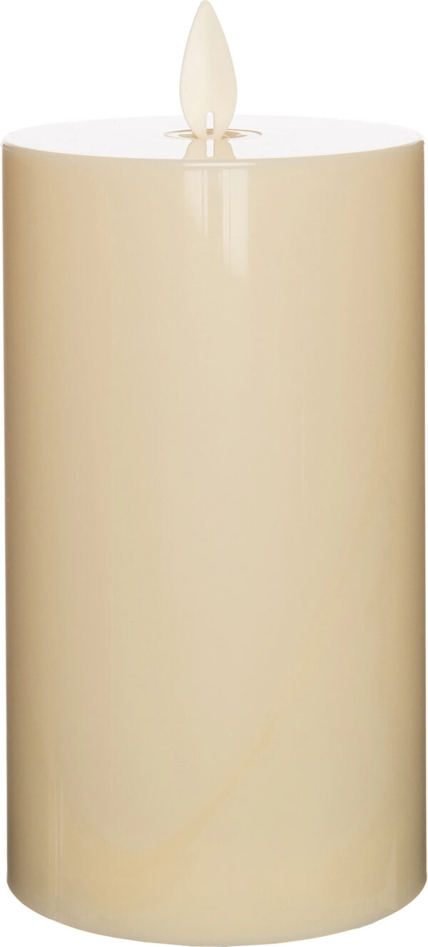 Led küünal liikuv leek, kreem IP44 Ø8x h14cm