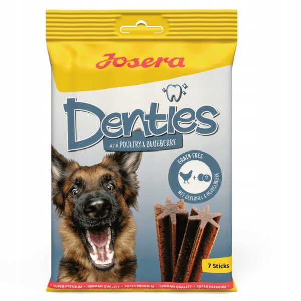 Närimispulk koerale Denties linnuliha ja mustikatega 180g, 7tk/pk