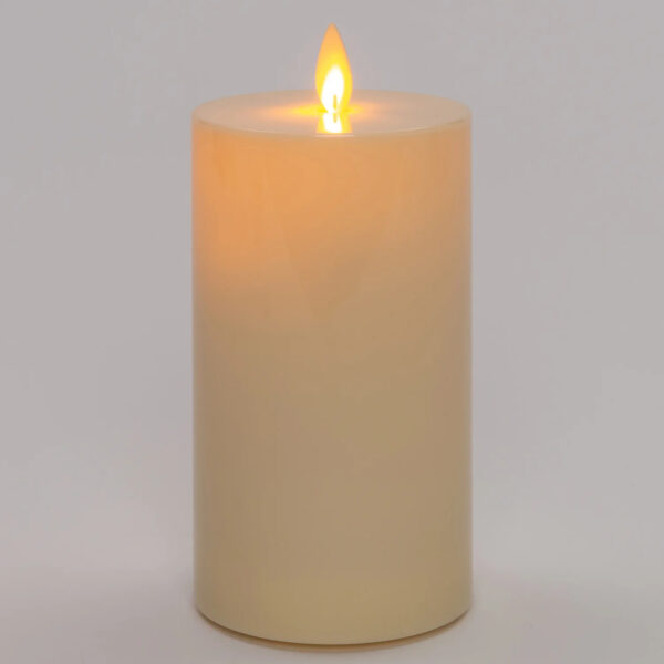 Led küünal liikuv leek, kreem IP44 Ø8x h14cm