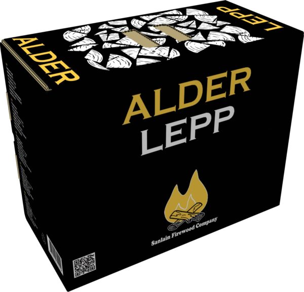 Kaminapuu lepp pappkastis 24L