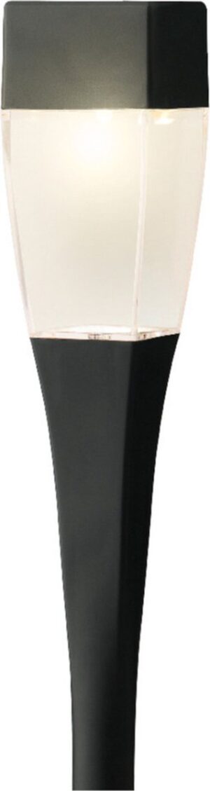 Solarvalgusti must 4,8×4,8x h27,5cm soe valge