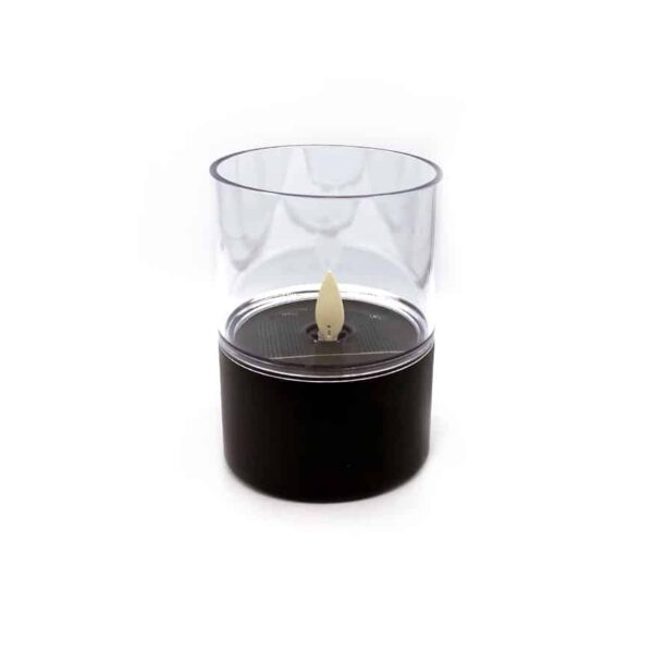 Solar laualamp Kaars must IP44 Ø7,5x h10cm