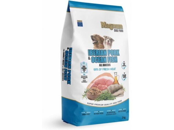 Magnum Ibeeria siga ja ookeanikala külmpressitud koeratoit 3kg