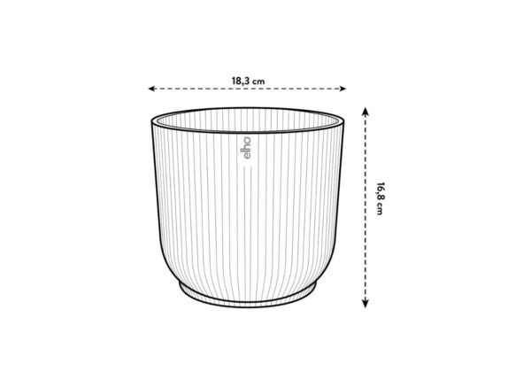 Lillepott Winery Ø18x h17cm bordoopunane