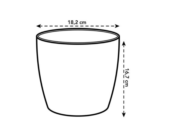 Lillepott Brussels Ø18x h17cm roheline