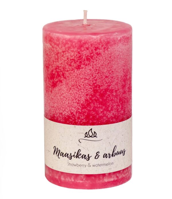 Lõhnaküünal Maasikas & Arbuus 6x h9cm