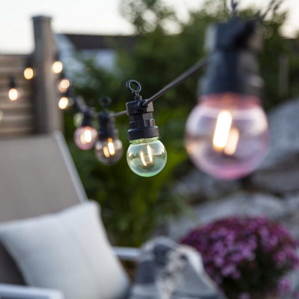 Valguskett Small värviline 20LED soe valge IP44 85,5m